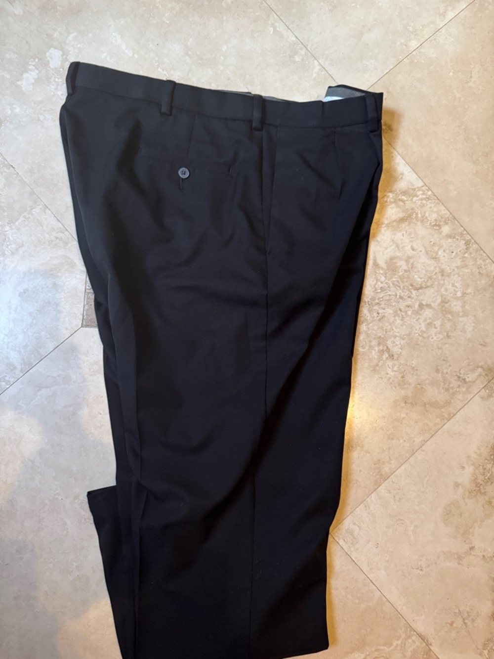 Haggar  cool 18 pro Black Men’s Dress Pants - Pleated Front